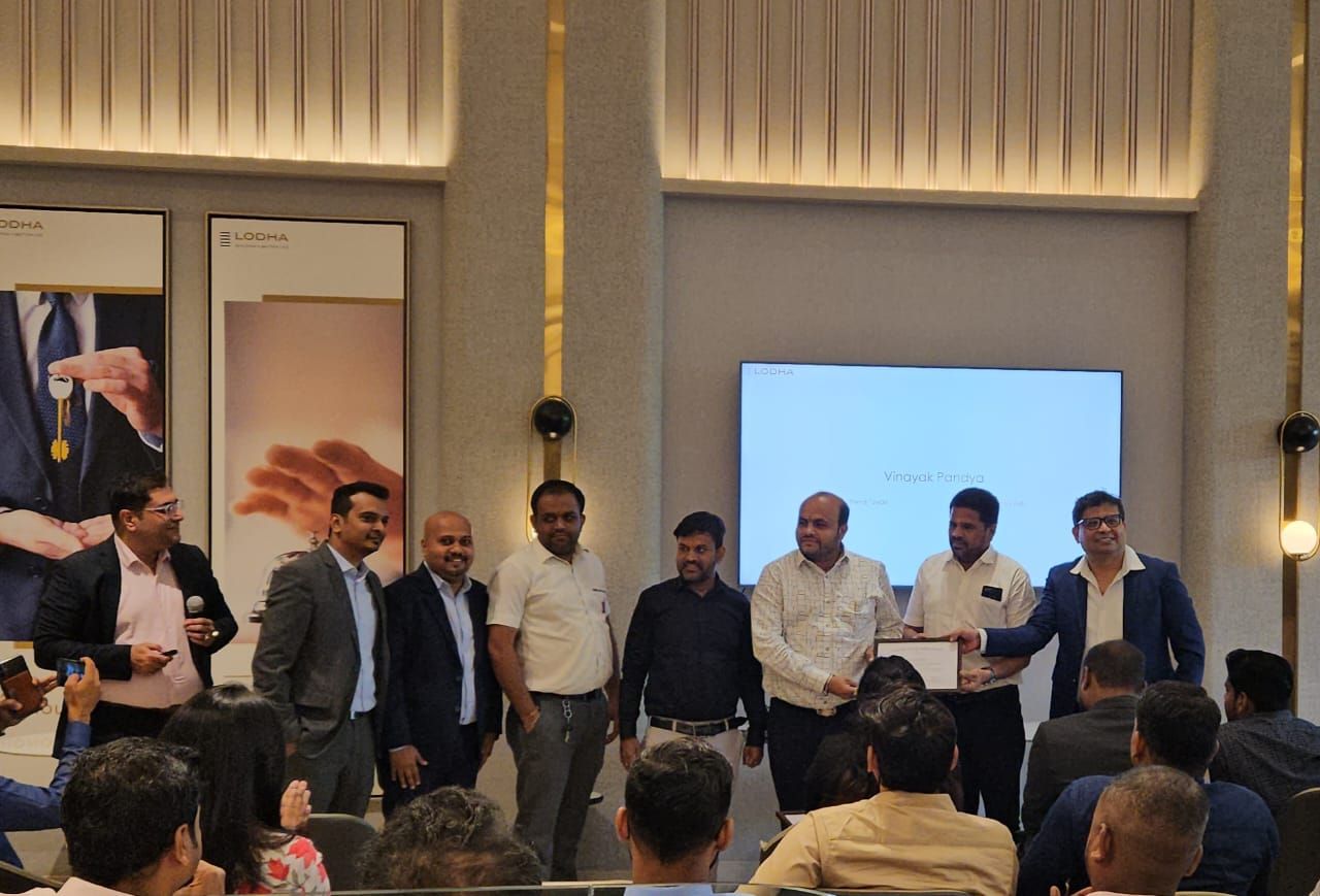 Triveni Estate Agency felicitated at the Lodha channel partner event